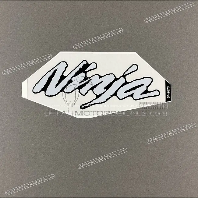 Kawasaki Ninja ZX-6R Front Cowl Ninja Logo Decal OEM 560542673