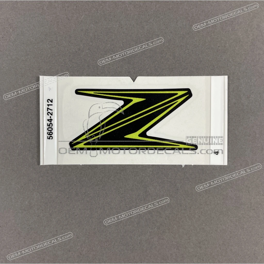 Kawasaki Z650 Side Shroud and Headlight Cowl Z Emblem OEM 56054-2712