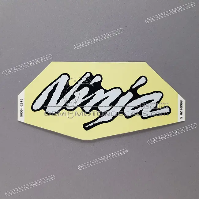 Kawasaki Ninja 650 Naklejka z logo Ninja na pokrywę boczną OEM 56054-2815