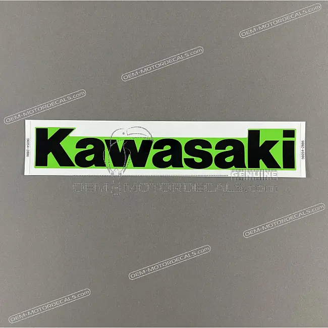 Kawasaki Ninja ZX-10R lower cowl KAWASAKI logo decal right side OEM 560542886