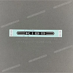 Front fender decal