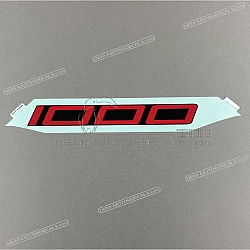 Belly pan decal