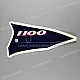 Kawasaki ZZR1100 ZX1100 Adesivo Fiancata Lato Destro OEM 560601766