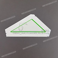 Front cowling decal, left side