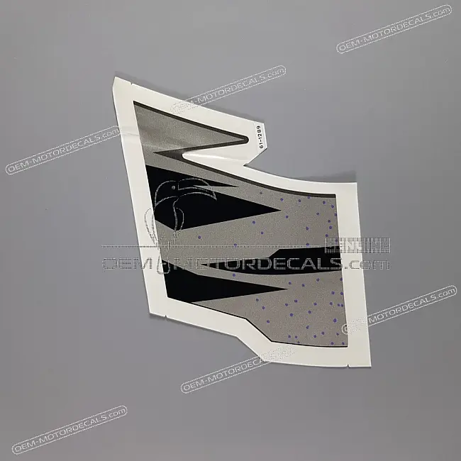 Kawasaki ZZR600 Heckmittelverkleidungs-Aufkleber linke Seite OEM 56061-1289