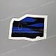 Kawasaki ZZR1100 Adesivo carena inferiore lato destro OEM 560611321