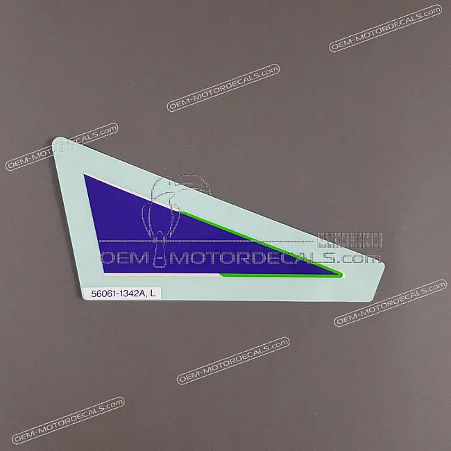 Kawasaki Ninja ZX-6R Autocollant Carénage Inférieur Avant Gauche Côté Gauche OEM 560611342