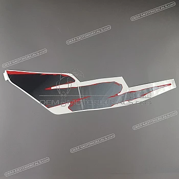 Frame cowling decal, left side
