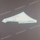 Autocollant Kawasaki NINJA ZX-6R Upper Cowling Pattern Right Side OEM 56061-1580