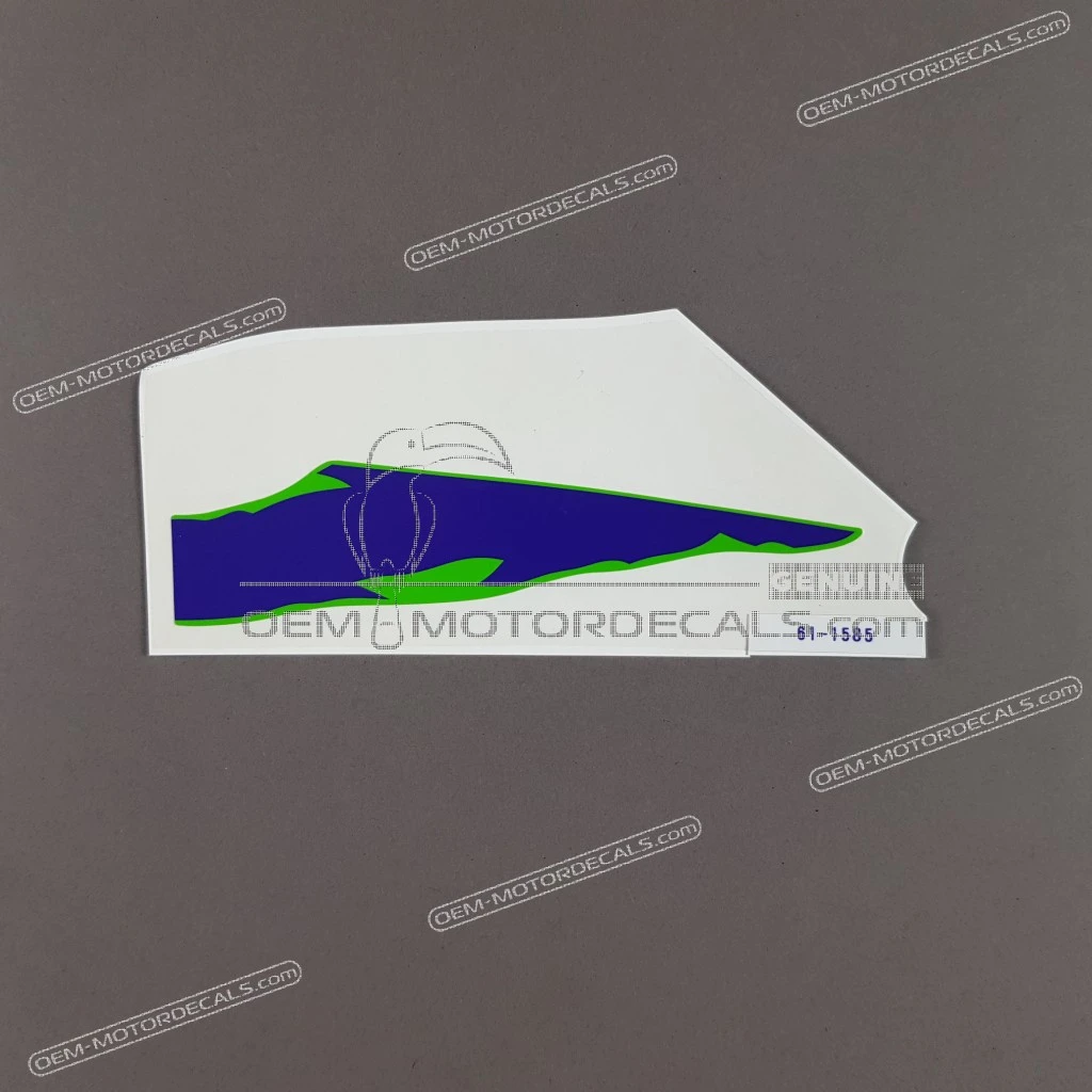 Autocollant supérieur de carénage inférieur Kawasaki Ninja ZX-6R, côté gauche OEM 56061-1585