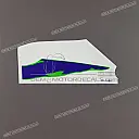 Autocollant supérieur de carénage inférieur Ninja ZX-6R, côté gauche