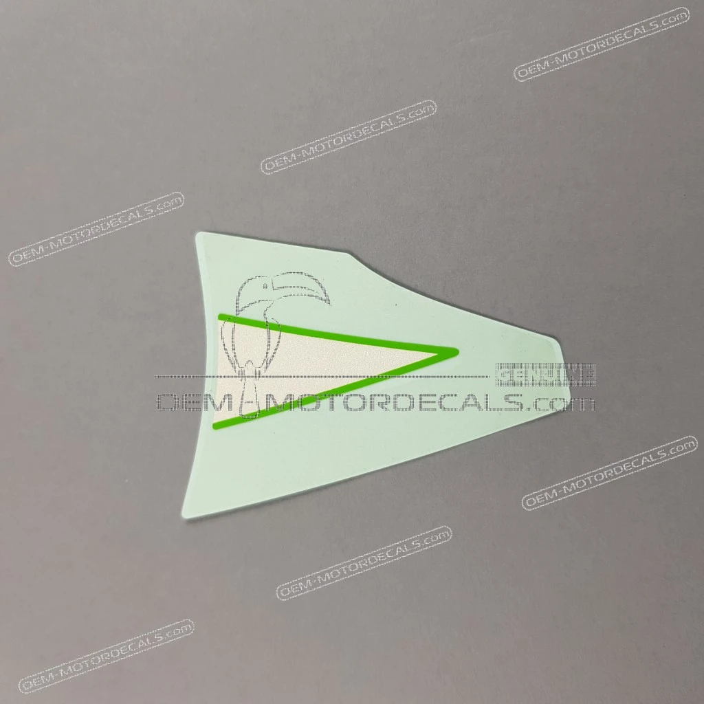 Autocollant Kawasaki Ninja ZX-6R carénage inférieur central côté gauche OEM 56061-1586 Pièce d'origine usine