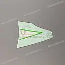 Autocollant central de carénage inférieur Ninja ZX-6R, côté gauche