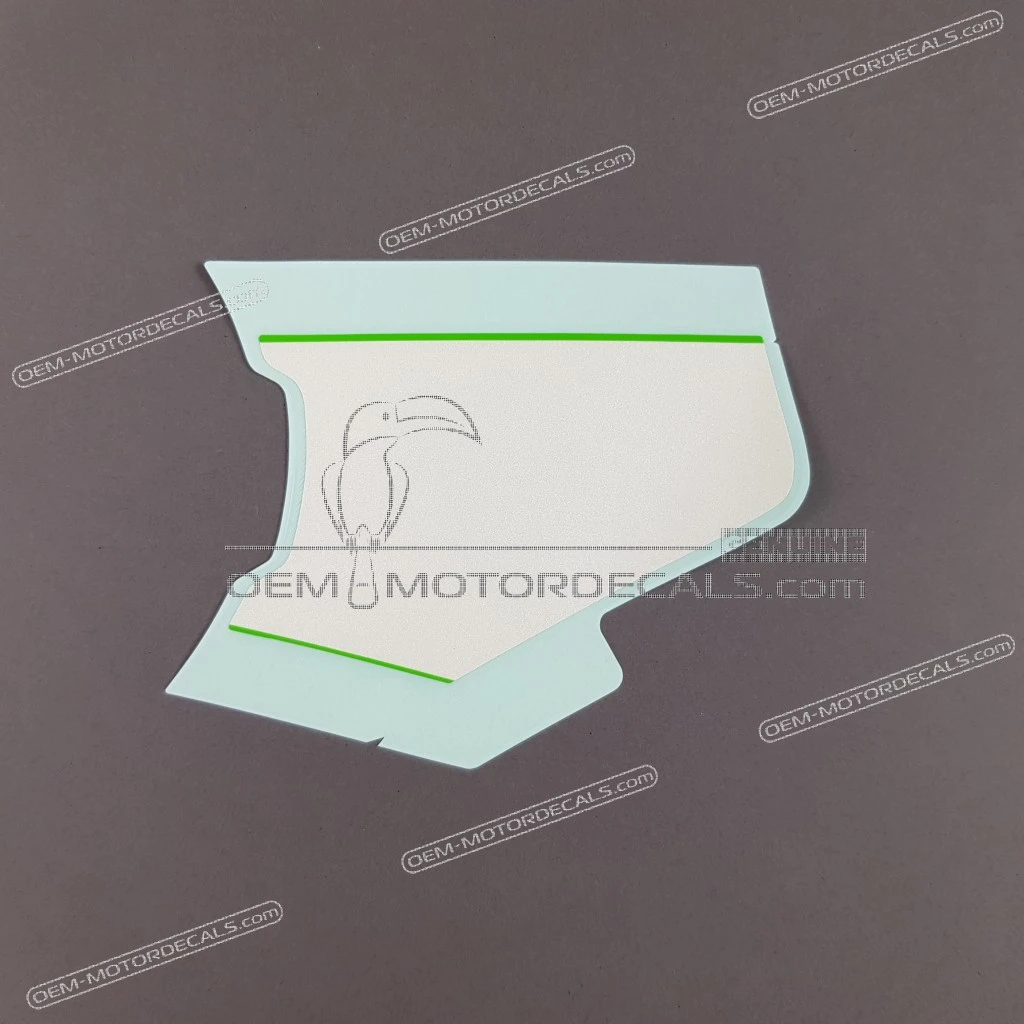 Autocollant graphique de carénage inférieur central Ninja ZX-6R Kawasaki côté gauche OEM 560611587
