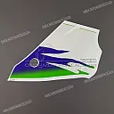 Pegatina de carenado inferior Ninja, parte trasera lado derecho