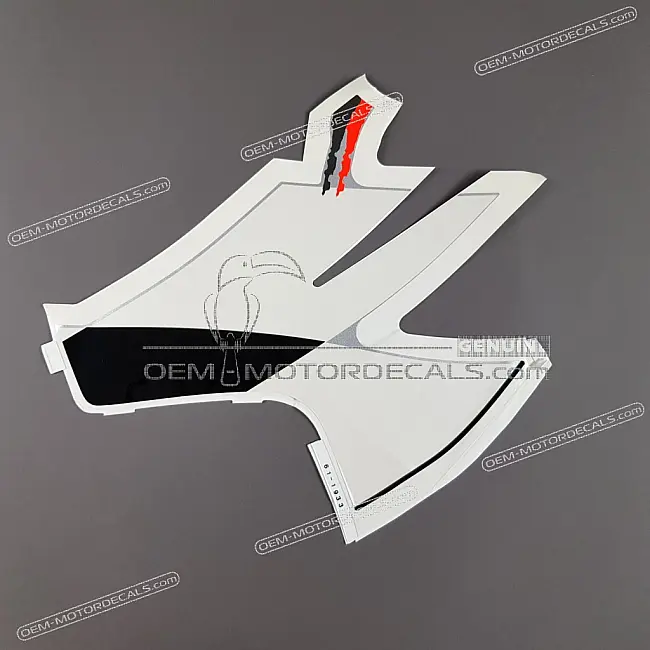 Kawasaki Ninja ZX-6R Adesivo carena inferiore posteriore destro OEM 560611933