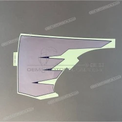 Front side cowling decal, front left side