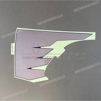 Front side cowling decal, front left side