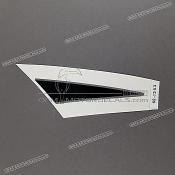 Belly pan decal, right side