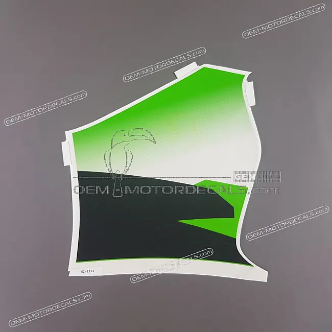 Kawasaki Ninja ZX-6R Lower Cowling Graphic Left Side OEM 56062-1353
