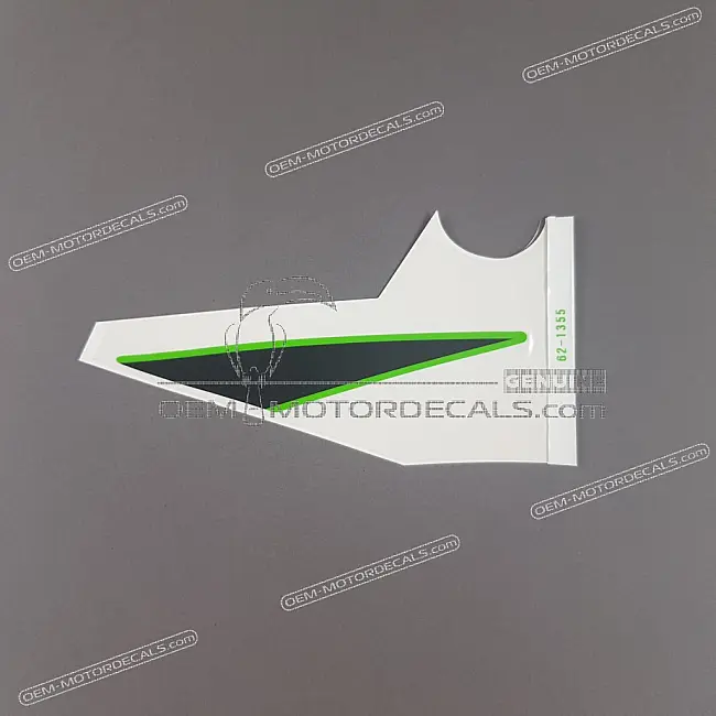 Autocollant graphique de sabot moteur inférieur Kawasaki Ninja ZX-6R côté gauche, numéro de pièce OEM 560621355