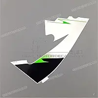 KAWASAKI Naklejka na dolną owiewkę, prawa strona tył 56062-1357