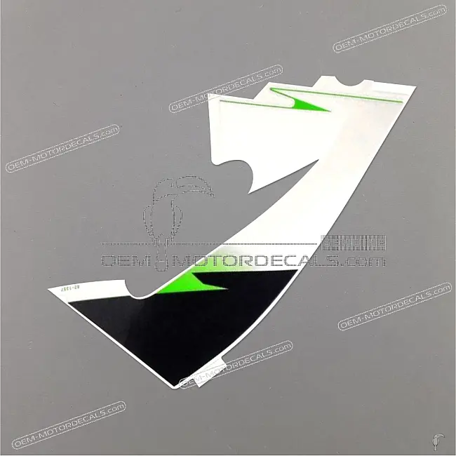 Kawasaki Ninja ZX-6R Lower Cowling Graphic Right Side Rear OEM 56062-1357