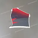 Onderste deel kuipdeel, rechterkant sticker
