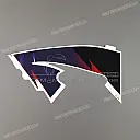 Sticker rechter onderkuip Ninja patroon, rechterkant