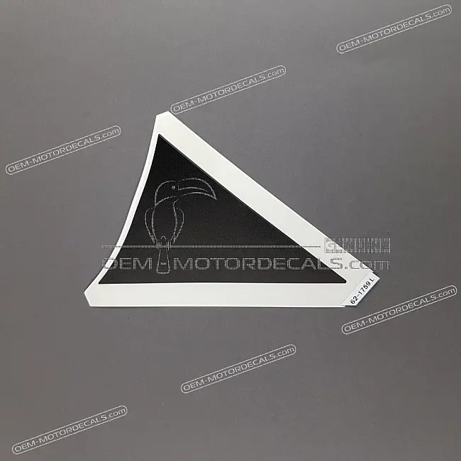 Kawasaki ZZR600 Front Center Cowling Pattern Left Side OEM 560621759 Genuine Factory Vinyl Graphic