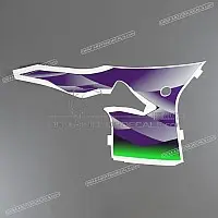 KAWASAKI Pegatina de Carenado Central Delantero, Lado Izquierdo 56062-1777