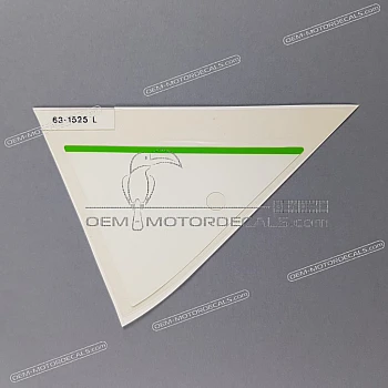 Front cowling decal, left side