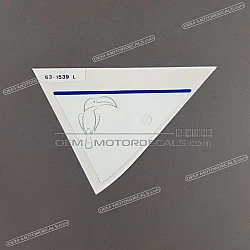 Front cowling decal, left side