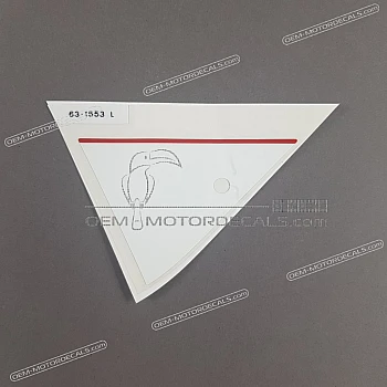 Autocollant de carénage supérieur avant, côté gauche