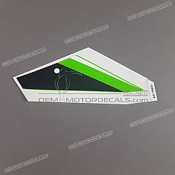 Front cowling decal, left side