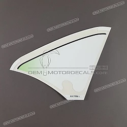Belly pan decal, left side