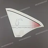 KAWASAKI Onderkuip sticker, rechterkant 56063-1622