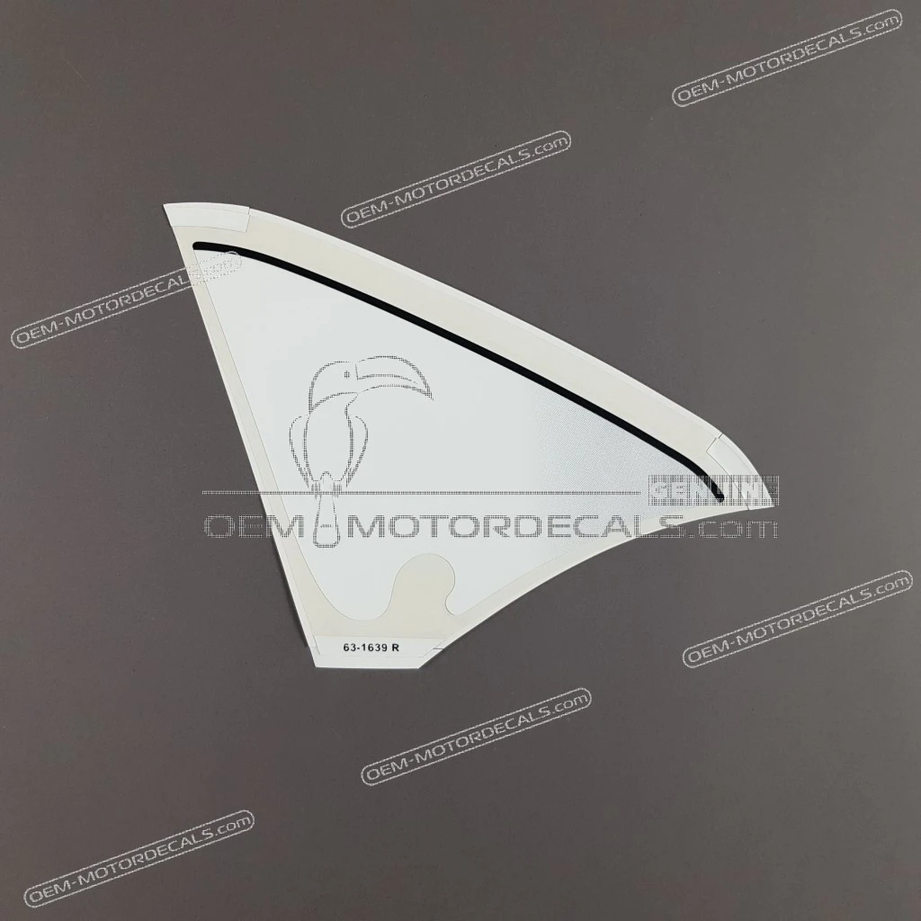 Kawasaki NINJA ZX-6R Adesivo carena inferiore lato destro OEM 56063-1639 Autentico pattern di fabbrica