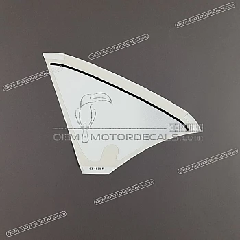 Belly pan decal, right side