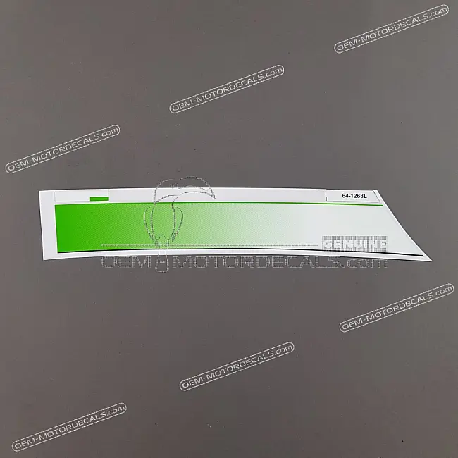 Kawasaki Ninja ZX-6R Kraftstofftank Aufkleber linke Seite OEM 560641268