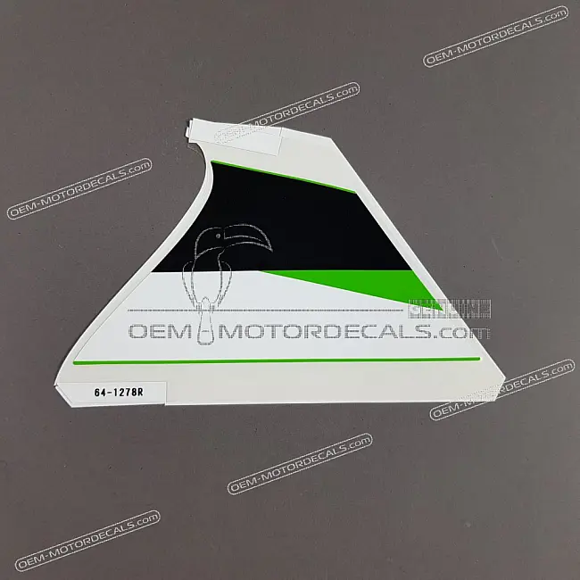 Autocollant Kawasaki Ninja ZX-6R carénage inférieur motif Ninja côté droit OEM 56064-1278