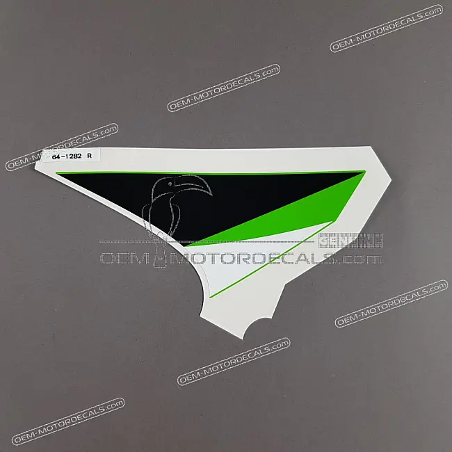 Kawasaki NINJA ZX-6R Adesivo carena inferiore lato destro OEM 56064-1282 Decal Fabbrica