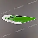 Ninja Seat Cover Pattern Decal, Left Side