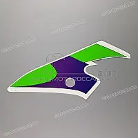 KAWASAKI Pegatina de carenado central superior, lado derecho 56064-1691