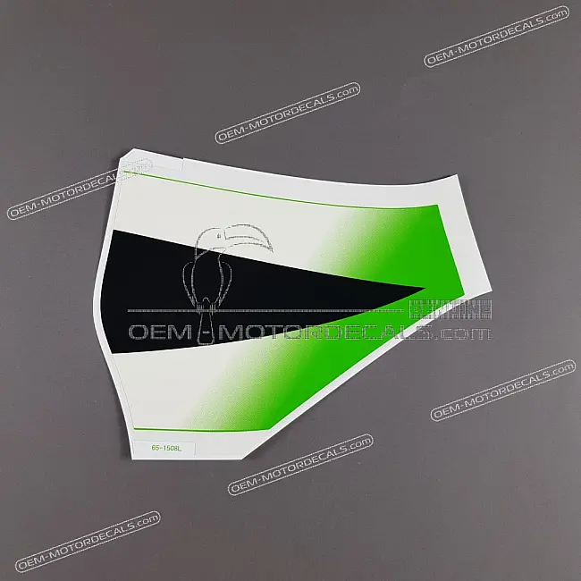 Autocollant Kawasaki Ninja ZX-6R partie supérieure du carénage inférieur gauche OEM 560651508