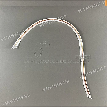 Front fender decal, left side