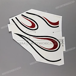 Side cowling decal, left side