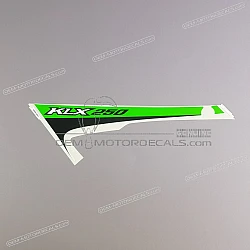 Frame cowling decal, left side