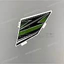 Shroud graphic pattern, left side