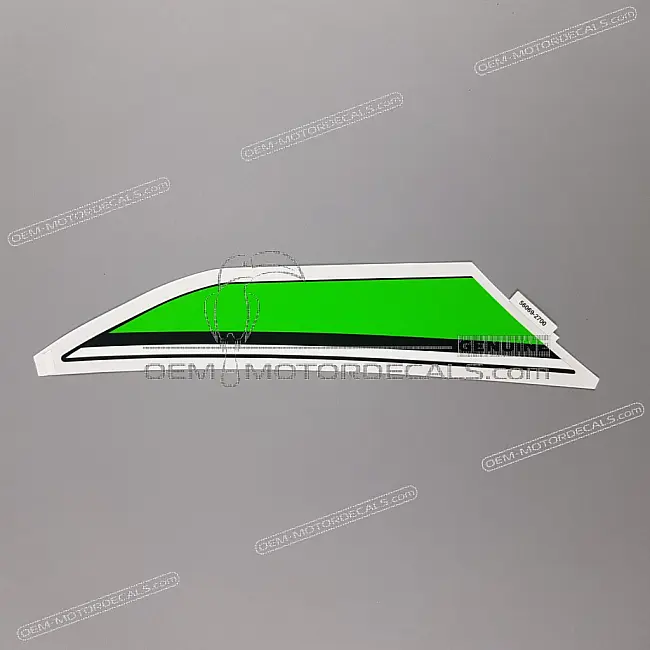 Naklejka na górną owiewkę Kawasaki Ninja 300 lewa strona OEM 560692700 Oryginalna fabryczna naklejka na górną owiewkę